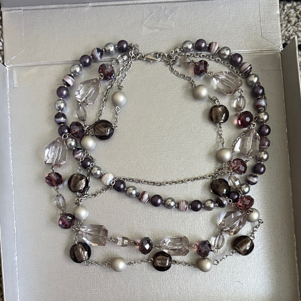 Elegant Multi-Color Beaded Necklace